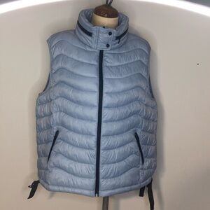 Bernardo Womens Blue Down Puffer Vest, Size XXL Really Nice!